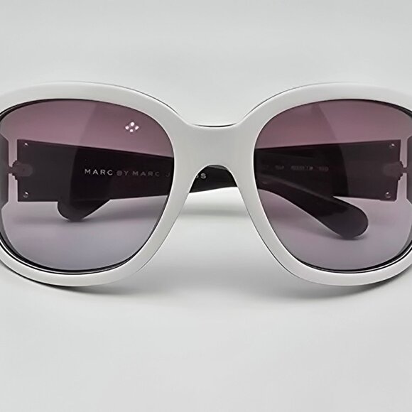 Marc Jacobs MMJ009 White on Grey Frame Brown Gradient Lens Sunglasses 60-18-110 main image 12